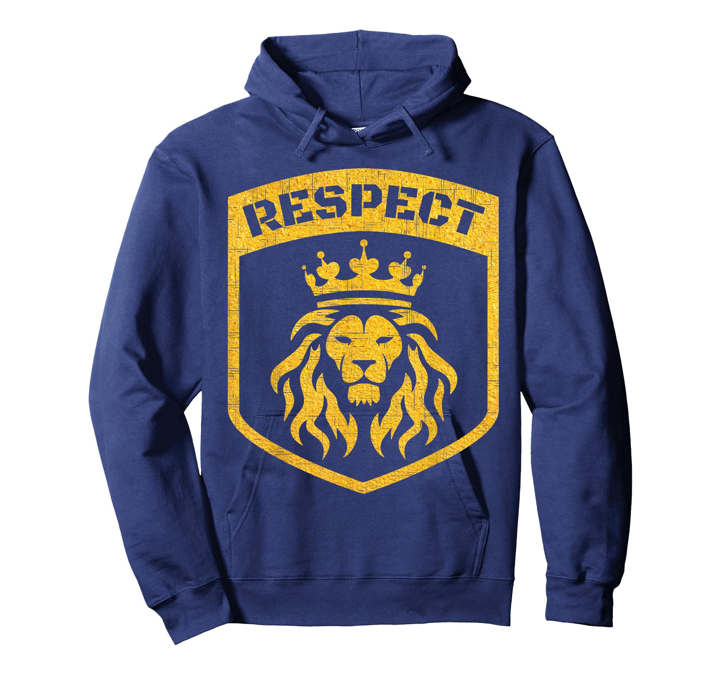 Cool Lion Head With Crown Gold T-Shirt