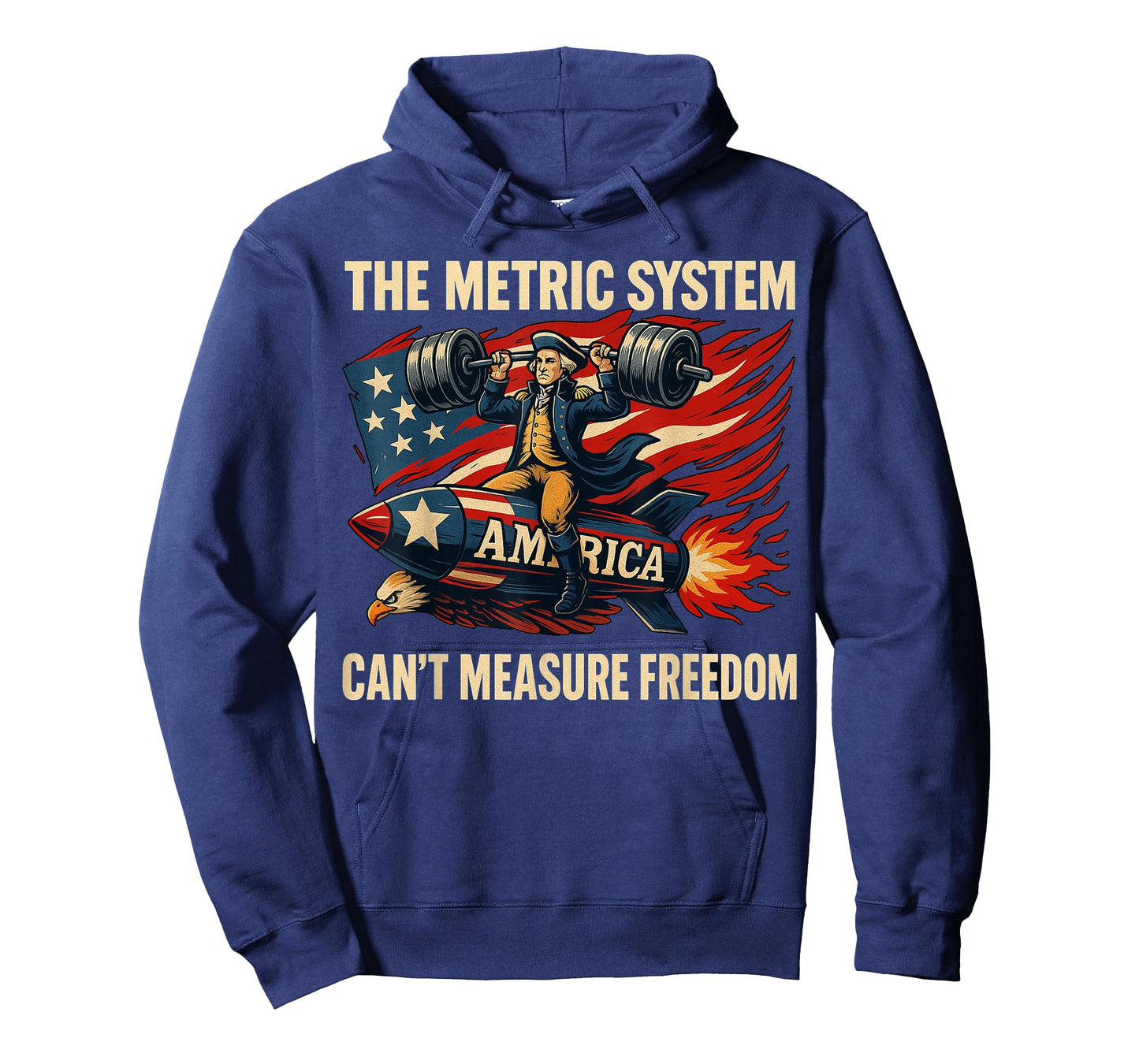 The Metric System Can't Measure Freedom Funny 4th of July T-Shirt