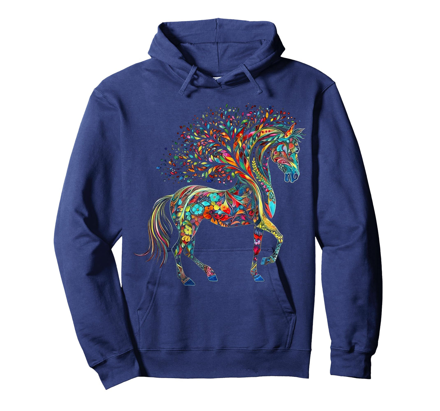 Horse Artwork Tree Colourful Animal Horse T-Shirt