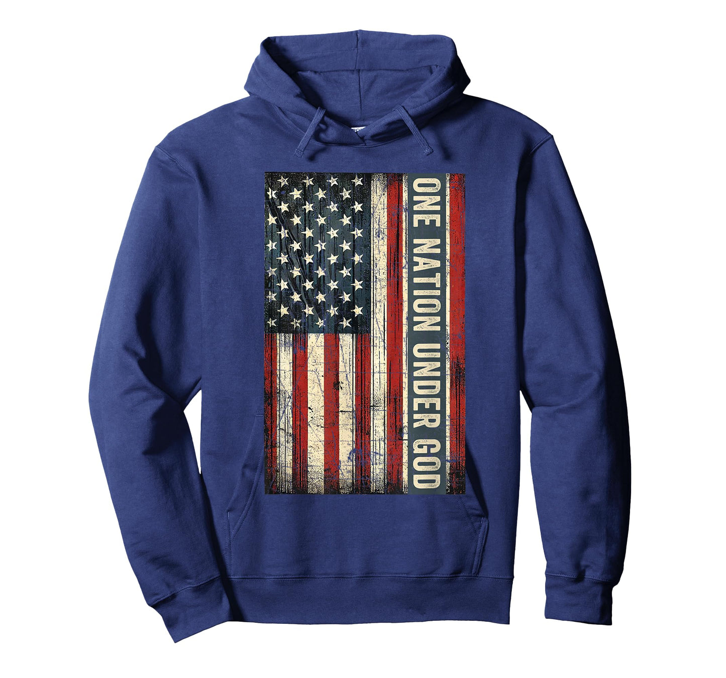 One Nation Under God 4th Of July American Flag Christian T-Shirt