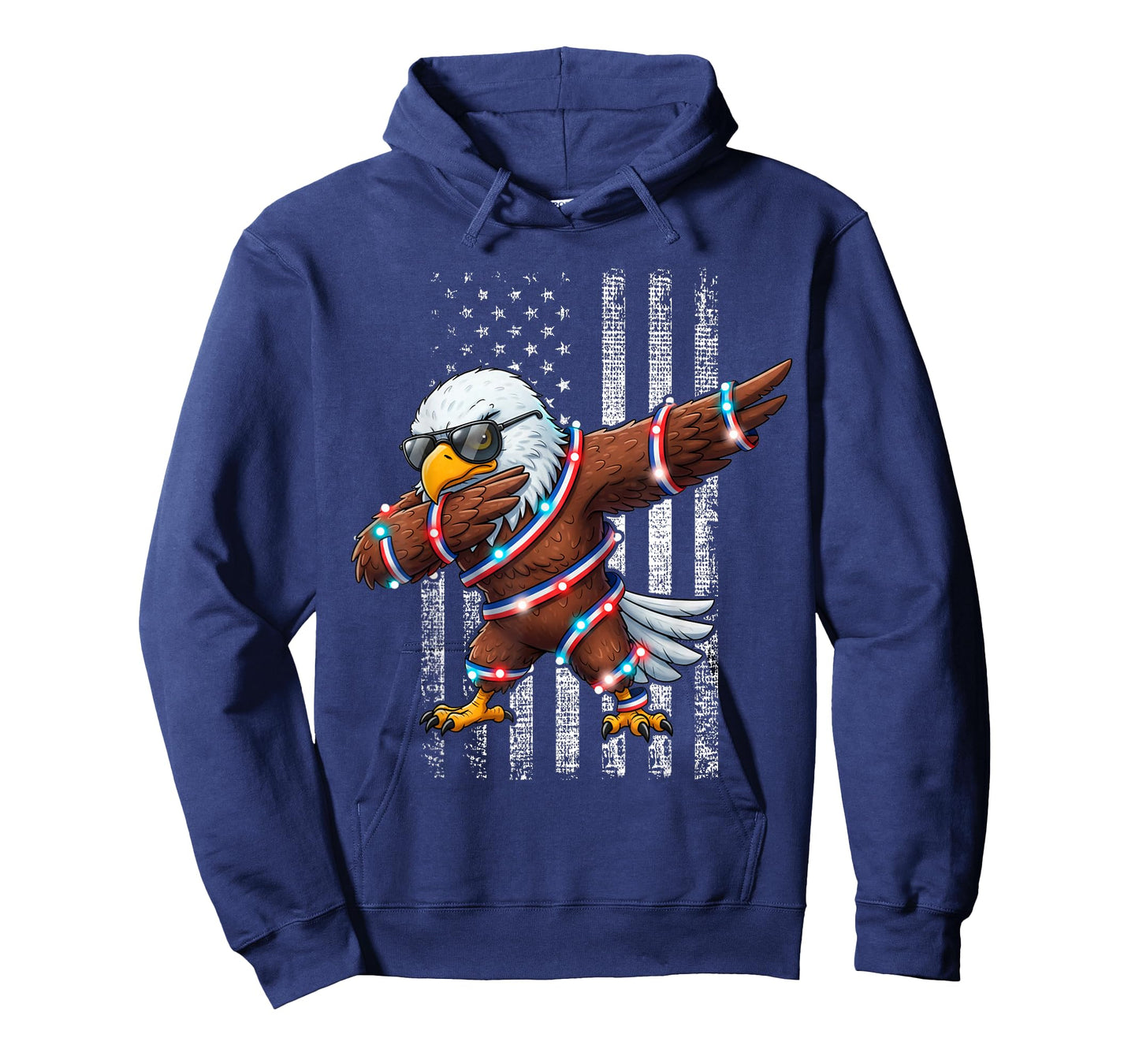 Eagle Dabbing American Flag T-Shirt
