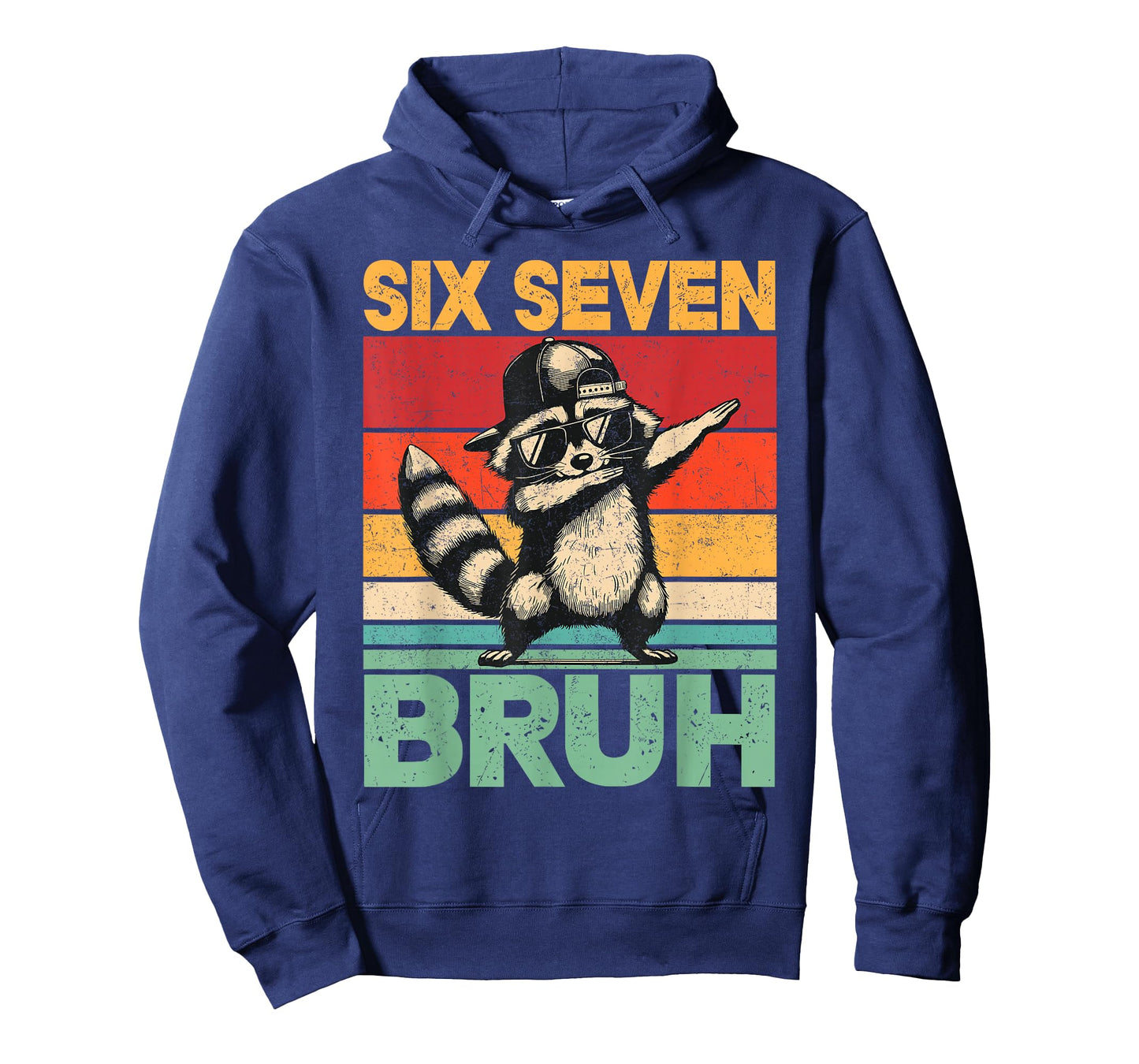 Funny 67 Meme Boys Kids 6 7 Dabbing Six Seven Bruh Raccoon T-Shirt