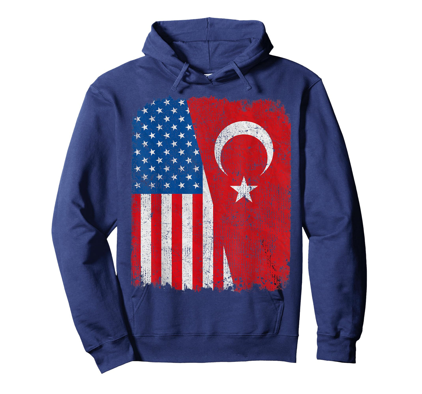 Turkish American Flag Half USA Turkey Root Proud Women Kids Men T-Shirt