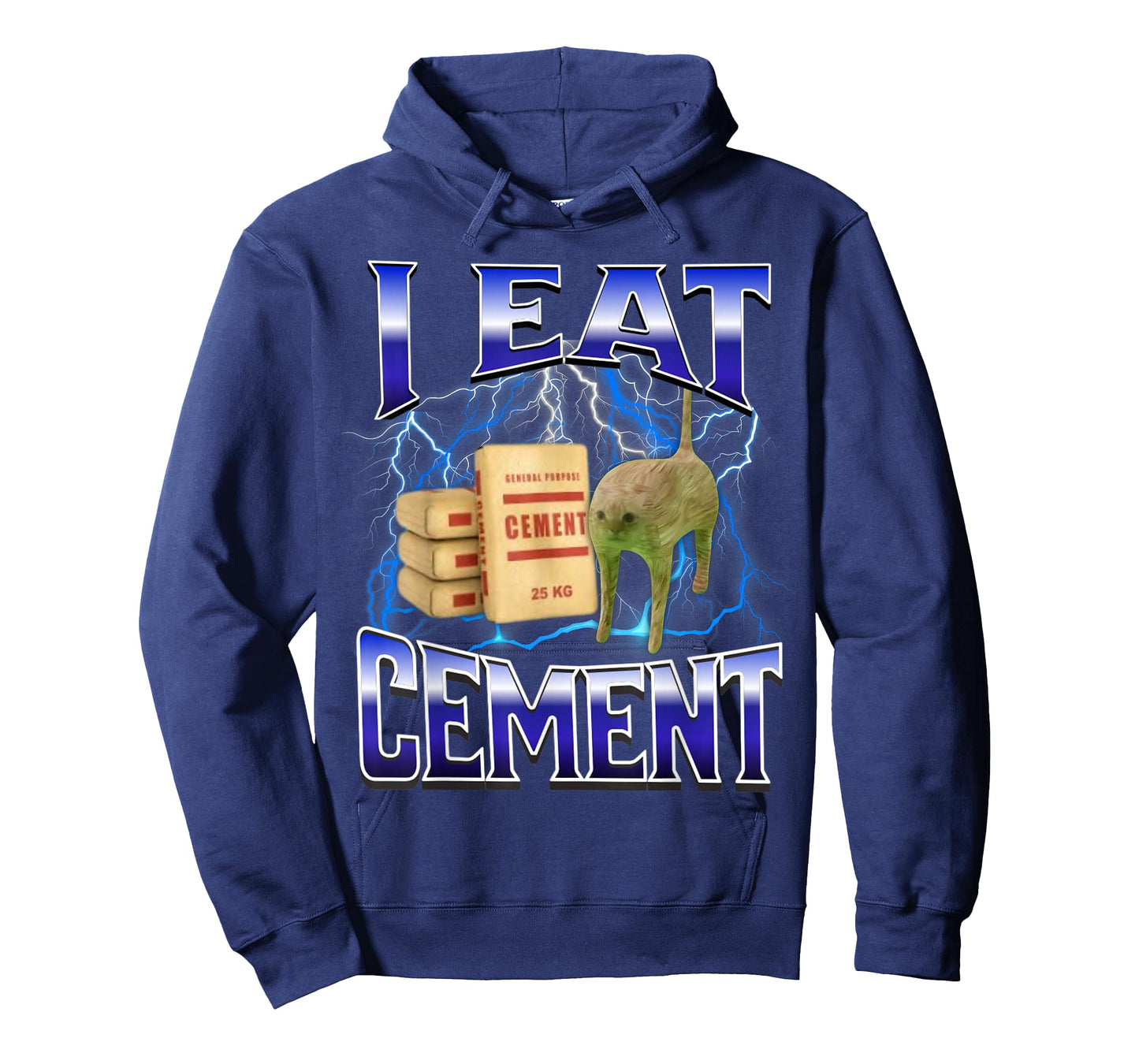 I Eat Cement Funny Cat Meme Internet Memes Funny Memes Gen-Z T-Shirt