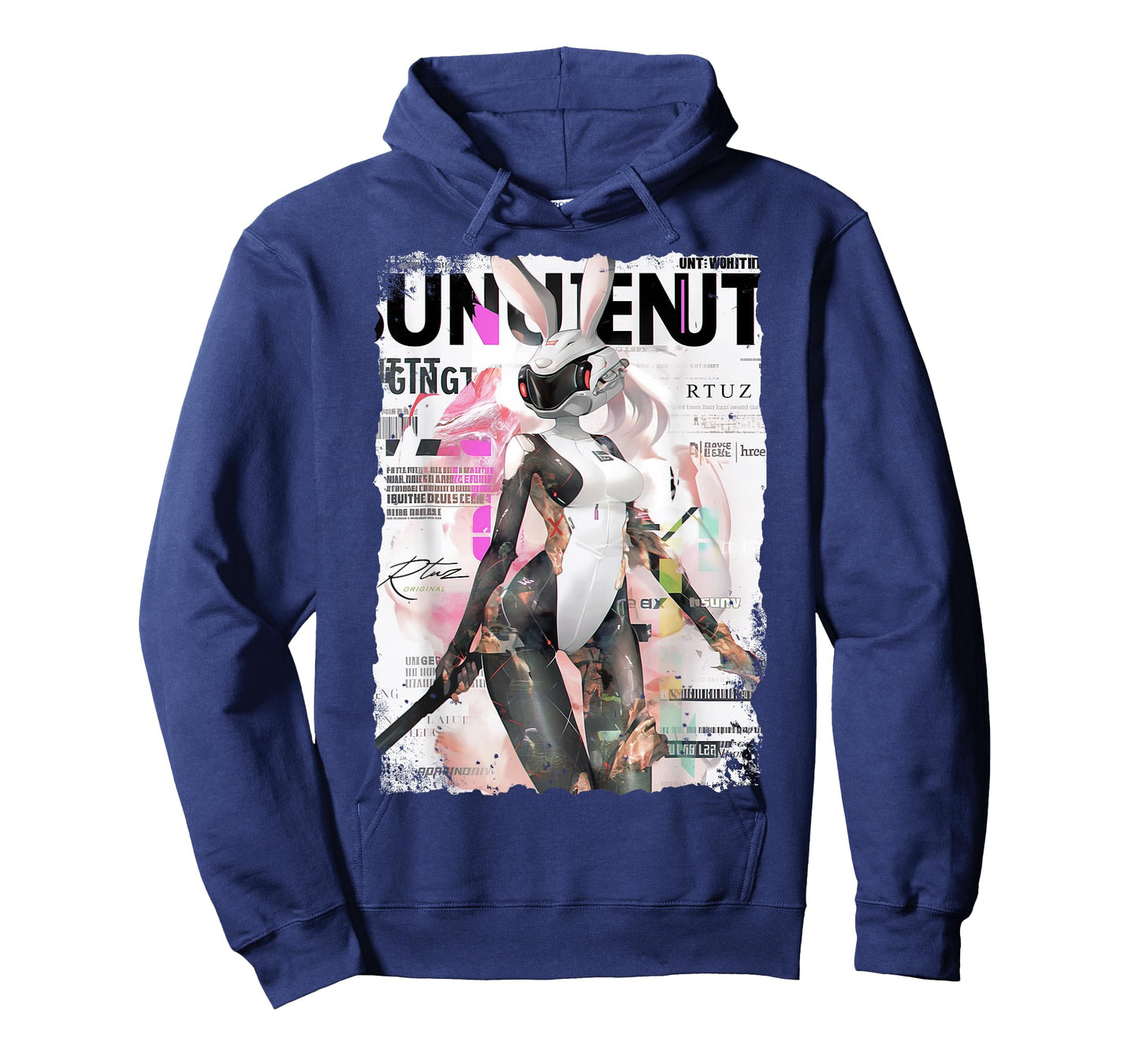 Magazine Cover Vintage Girl Bunny Collage Sexy Model Pin-Up T-Shirt