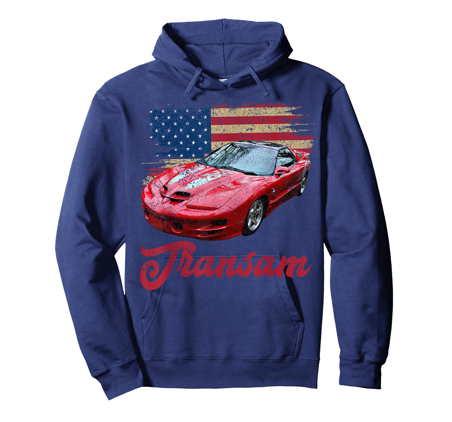 American Flag Style 4th gen Trans Am Old School Muscle Car T-Shirt