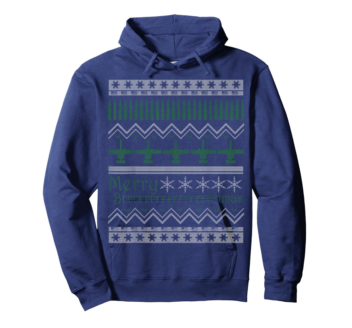 Merry Brrrrtmas A-10 Warthog Ugly Christmas Sweater T-Shirt