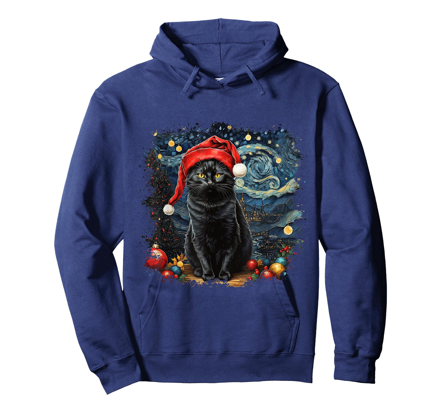 Cat Tshirt, Starry Night Cat, Womens Cat Shirt, Van Gogh Cat T-Shirt