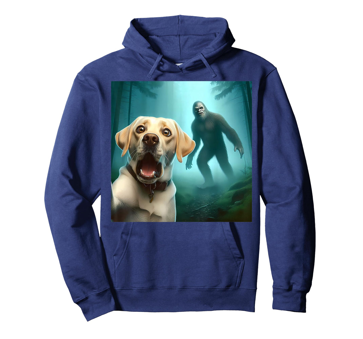Labrador retriever Selfie with bigfoot sasquatch T-Shirt