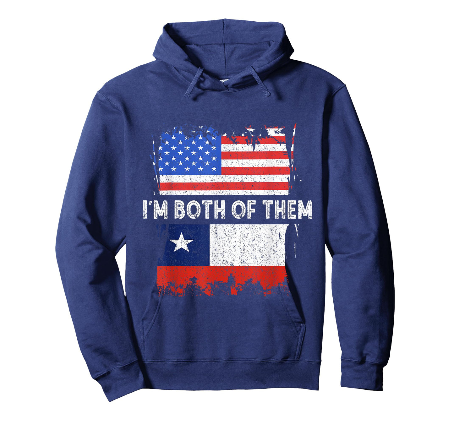 Chile Flag I'm Both Of Them USA America Chilean Roots T-Shirt