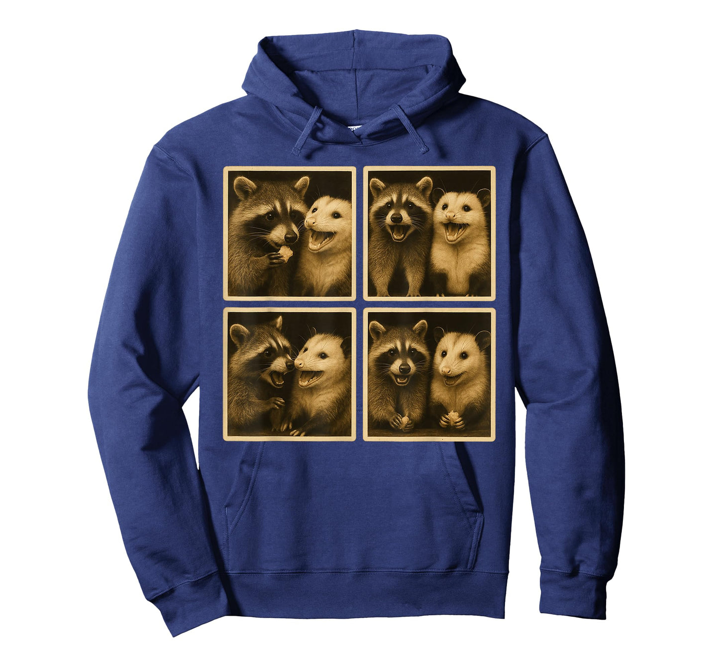 Funny Possum and Raccoon Photobooth Selfie Trash Feral Women T-Shirt
