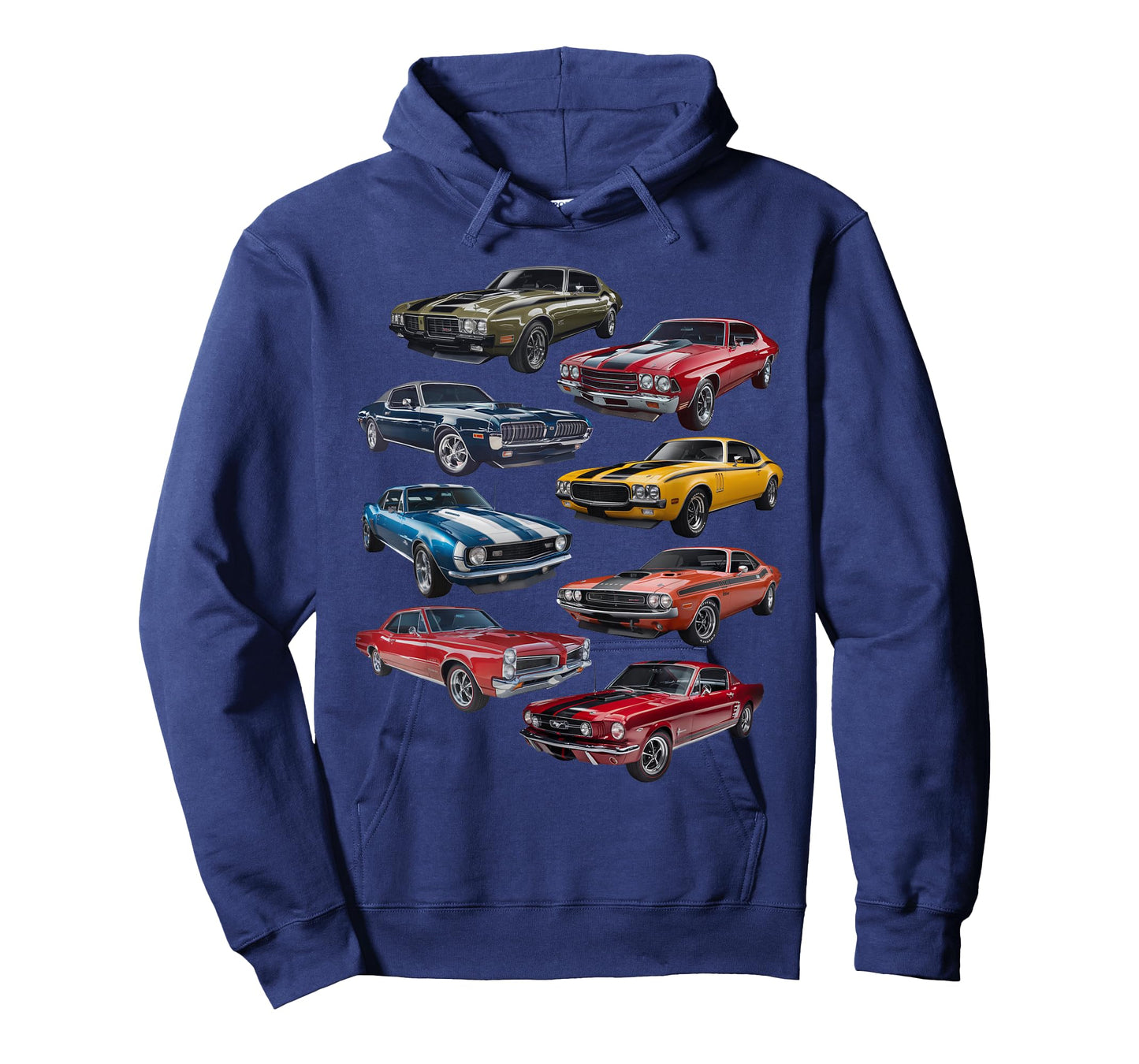 Retro American Muscle Car Enthusiasts Artwork Vintage T-Shirt