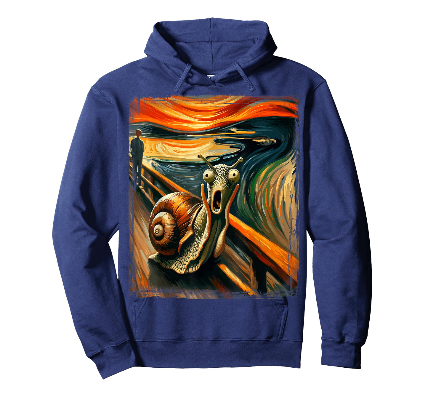 Artistic Scream Parody Funny Animal Painting Art Humor Snail T-Shirt
