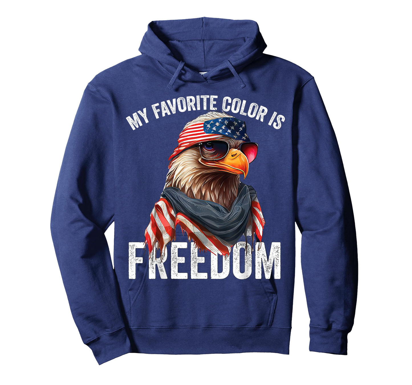 My Favorite Color Is Freedom Patriotic Eagle American Flag T-Shirt for Women Kids Men