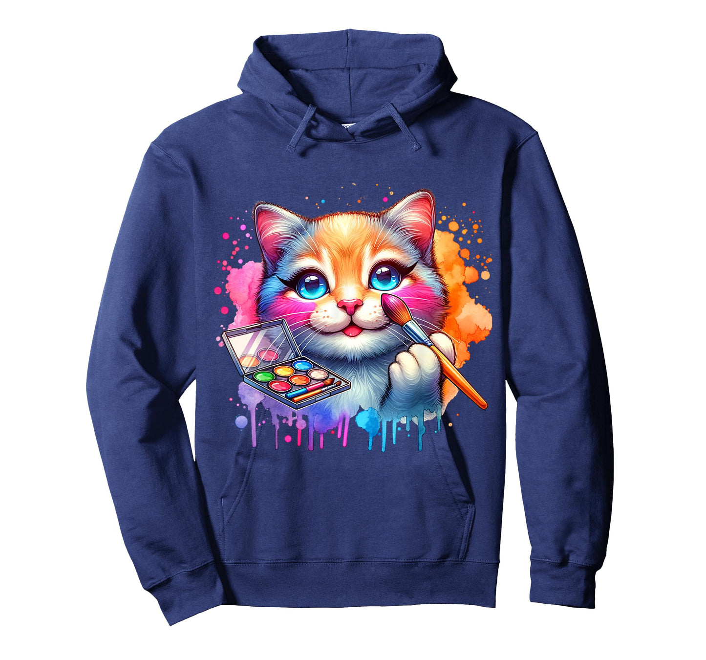 Makeup And Cats. Funny Cats And Makeup Lover T-Shirt