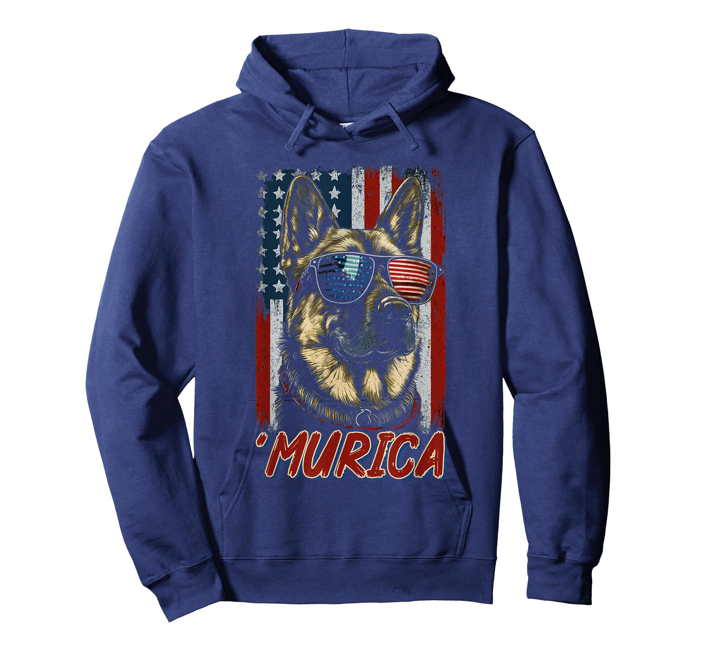 Murica Patriotic German Shepherd 4th of July Dog T-Shirt