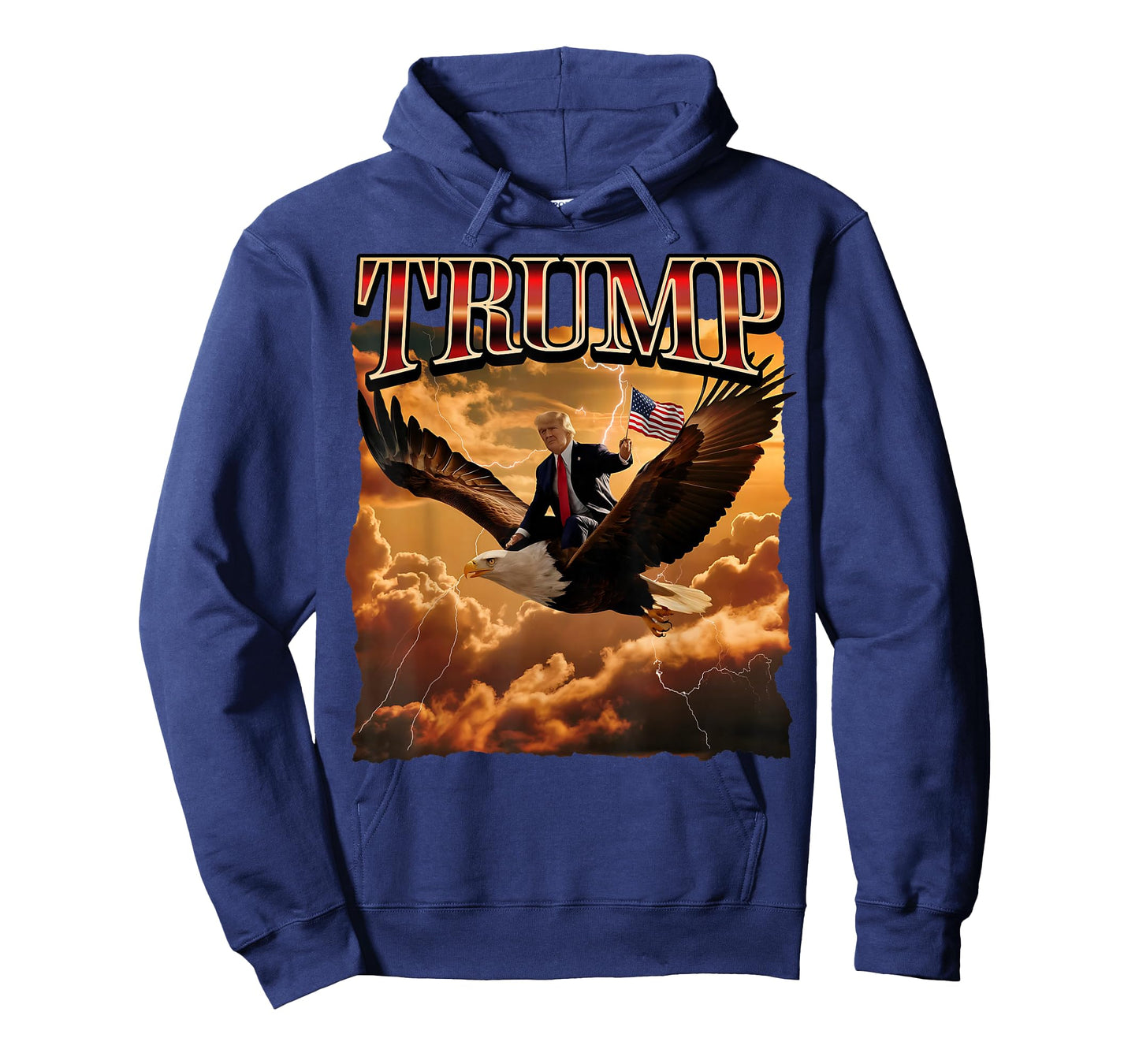 Trump 2024 Eagle Ride Retro Band Art T-Shirt