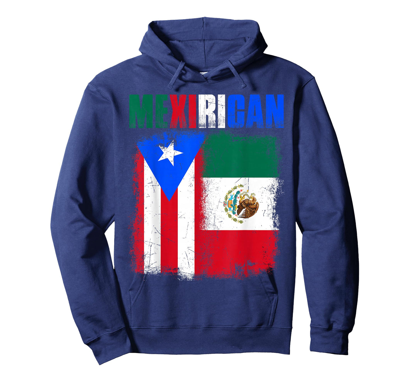 Mexirican Half Puerto Rico with Mexico Flag Boricua Chicano T-Shirt
