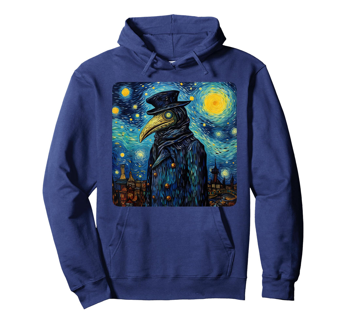 Funny Plague Doctor Starry Night Van Gogh leeches medical T-Shirt