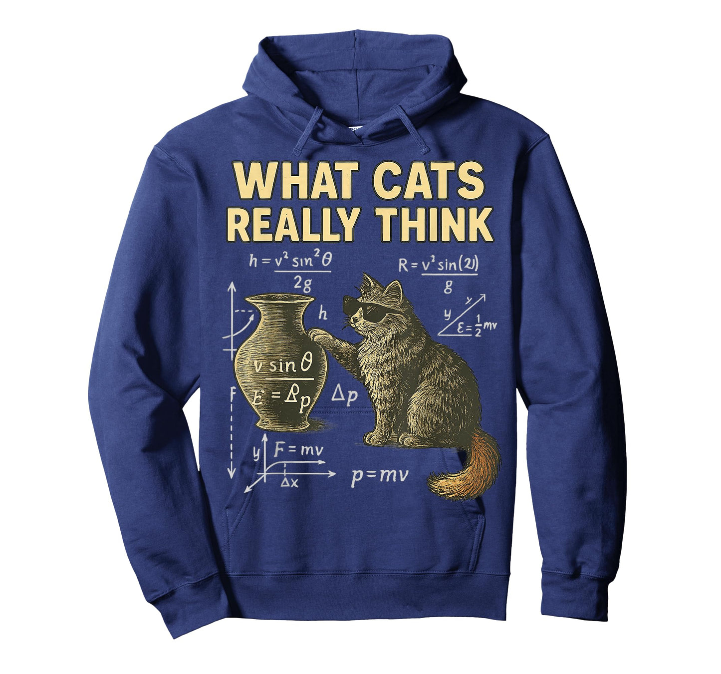 Funny Science Cat Physics What Cats Think Gift Men Women Kid T-Shirt