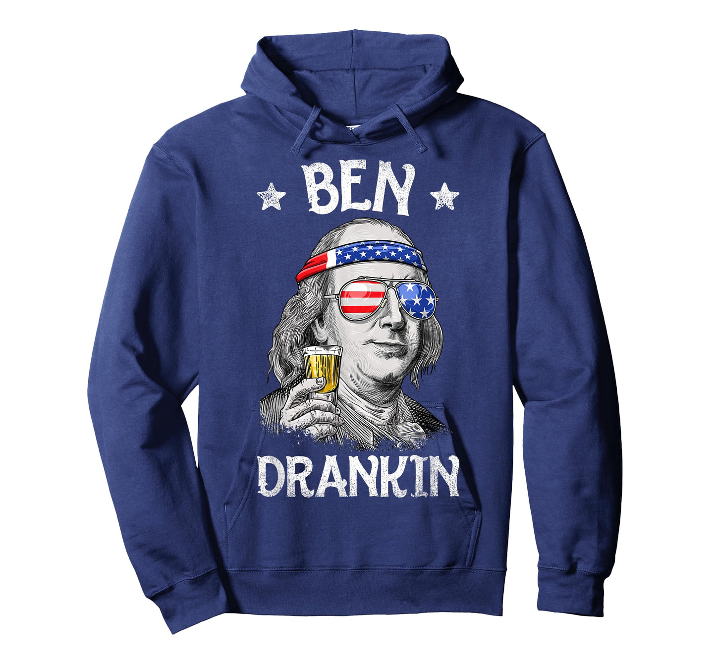 Ben Drankin 4th of July Benjamin Franklin Men Women USA Flag T-Shirt