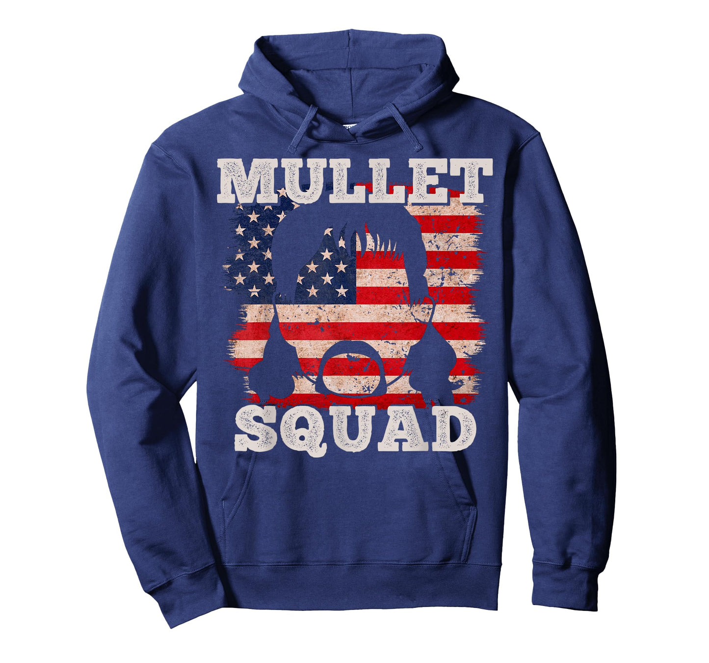 Mullet Shirts for Men Mullet Squad USA Vintage American Flag T-Shirt