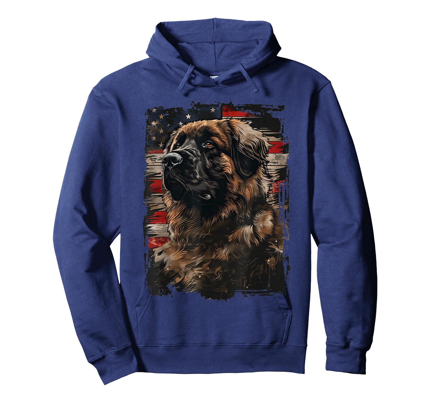 Leonberger American Flag T-Shirt