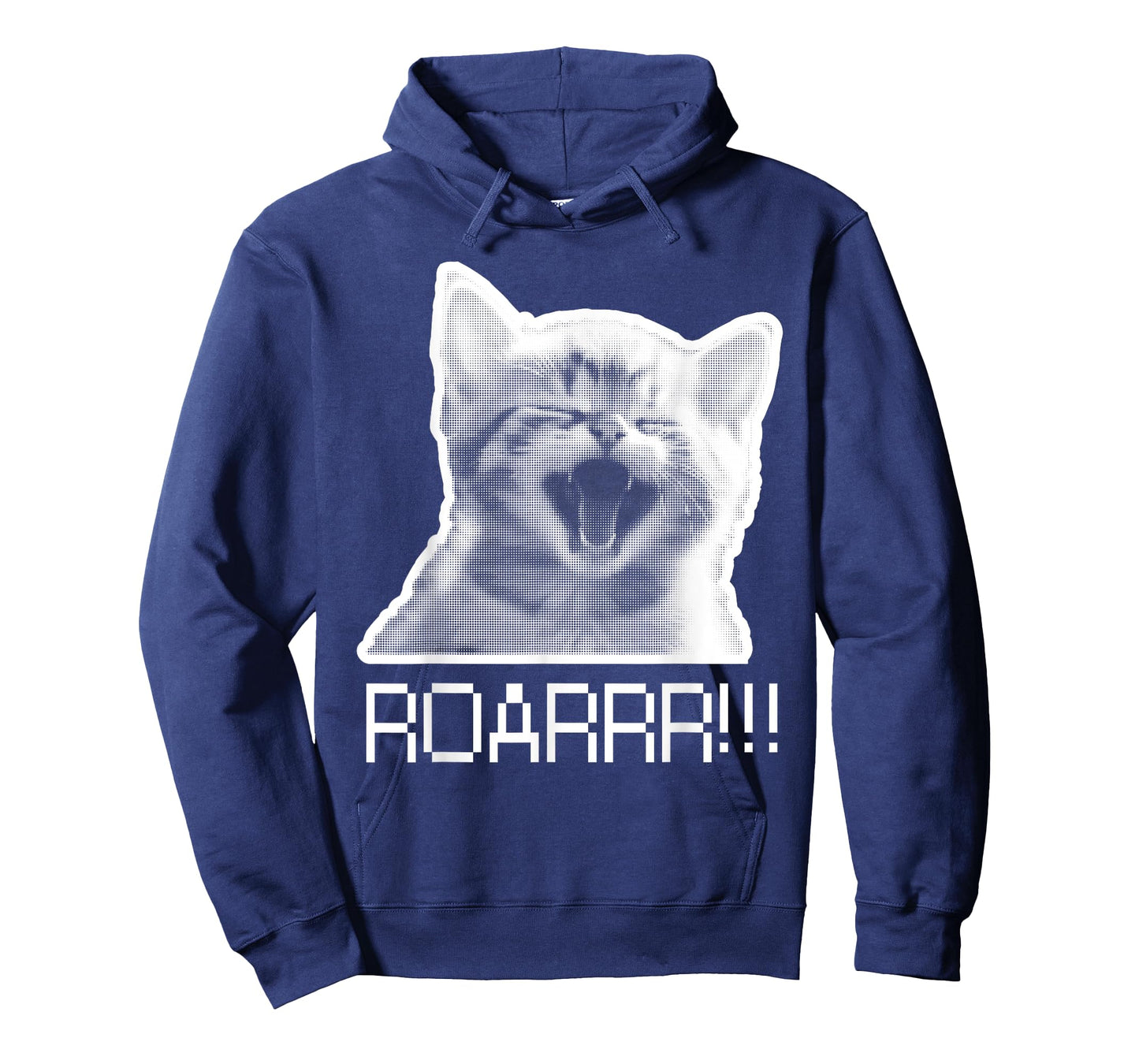 Roarr! Cute Kitten roars Cat Lover retro pixel Design funny T-Shirt