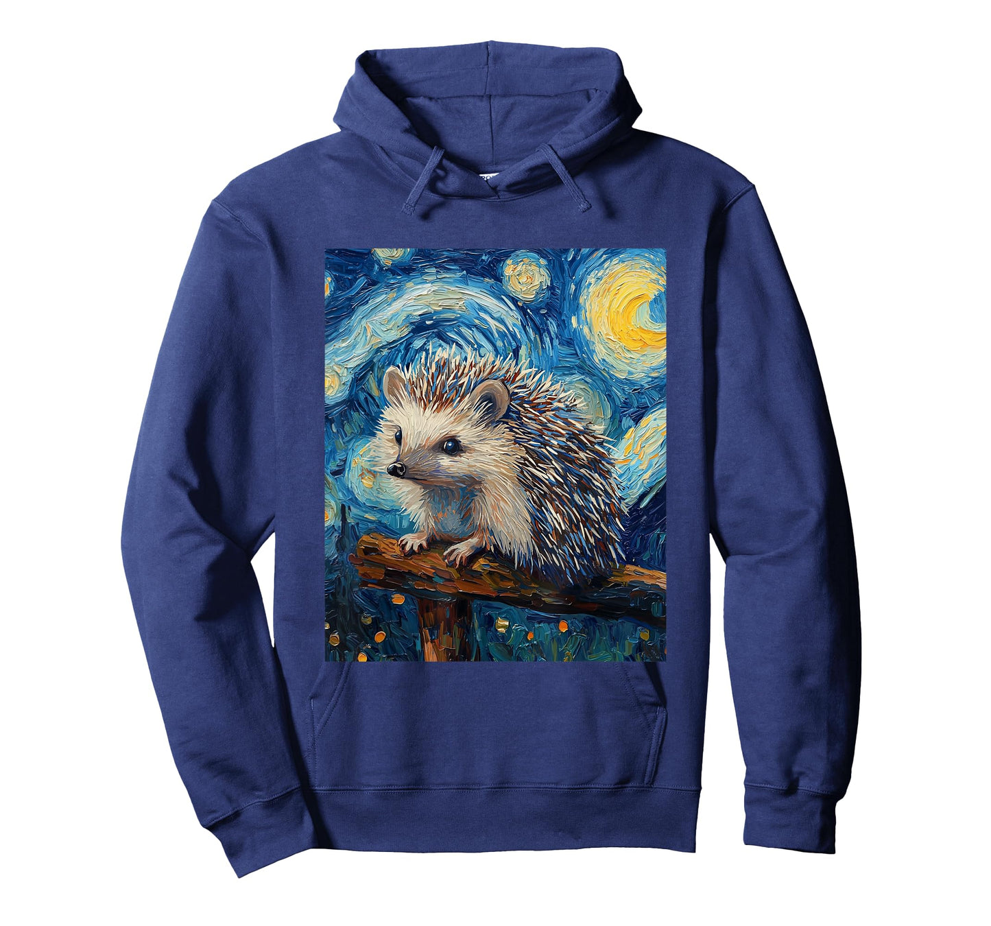 Cute Hedgehog - Van Gogh Style - Starry Night T-Shirt