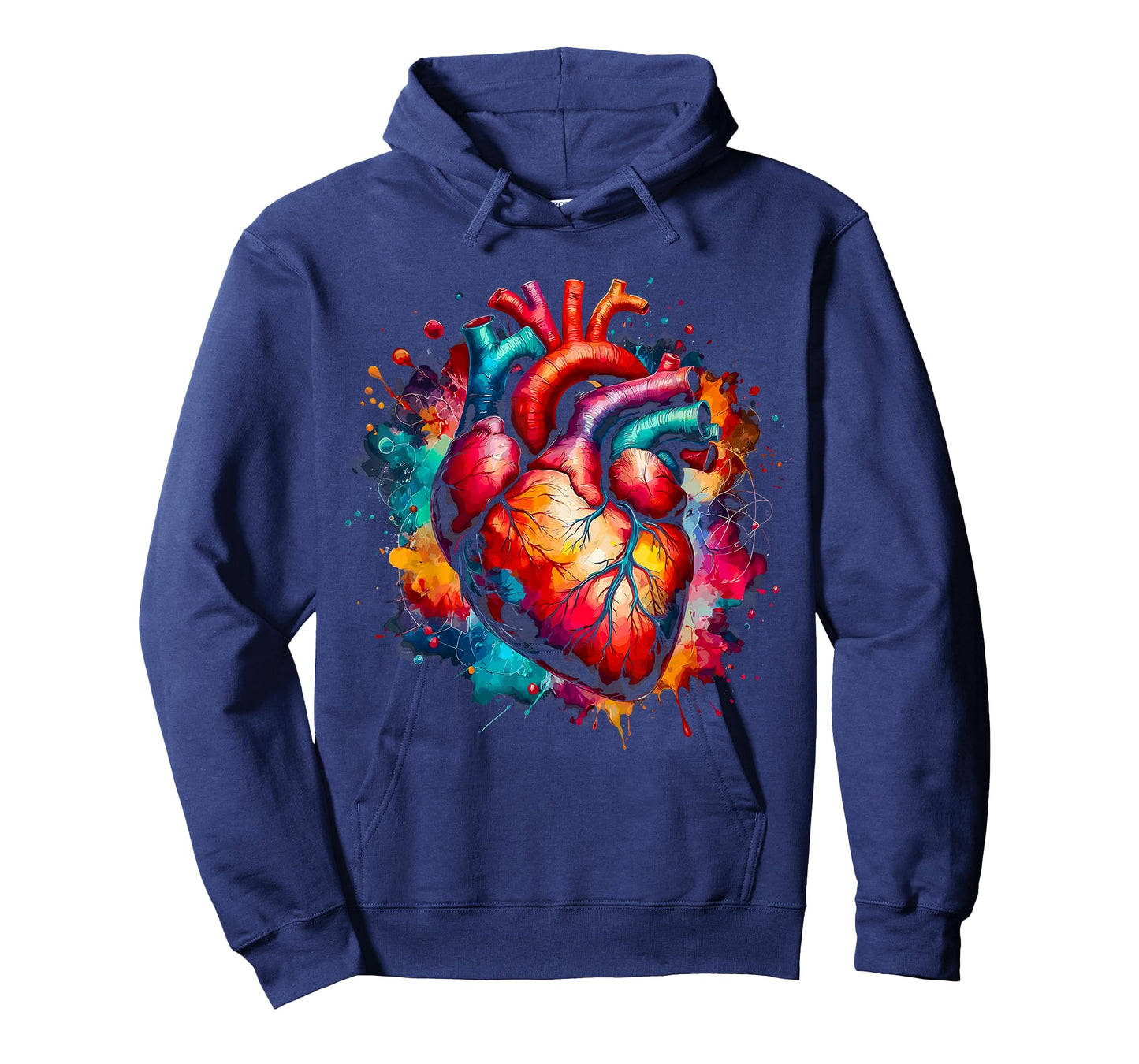 Colorful Anatomical Cardiology Cardiac Nurse T-Shirt