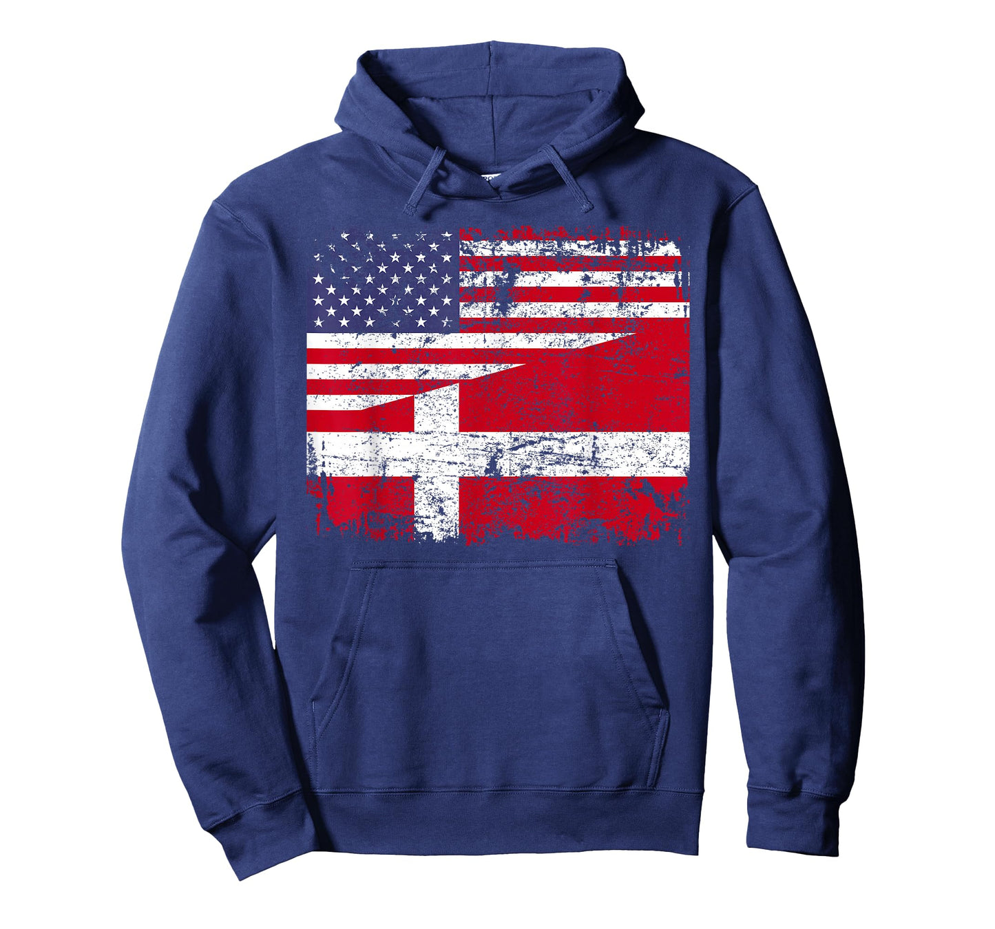 DANISH ROOTS | Half American Flag | DENMARK T-Shirt