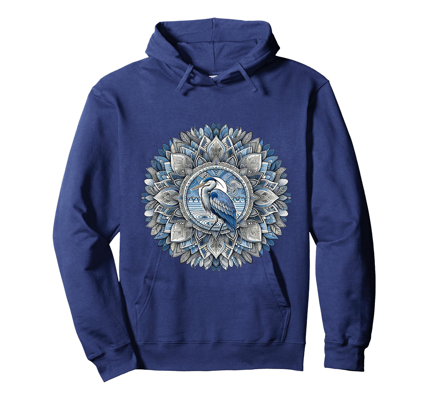 Great Blue Heron Mandala - Bird Lovers Design T-Shirt