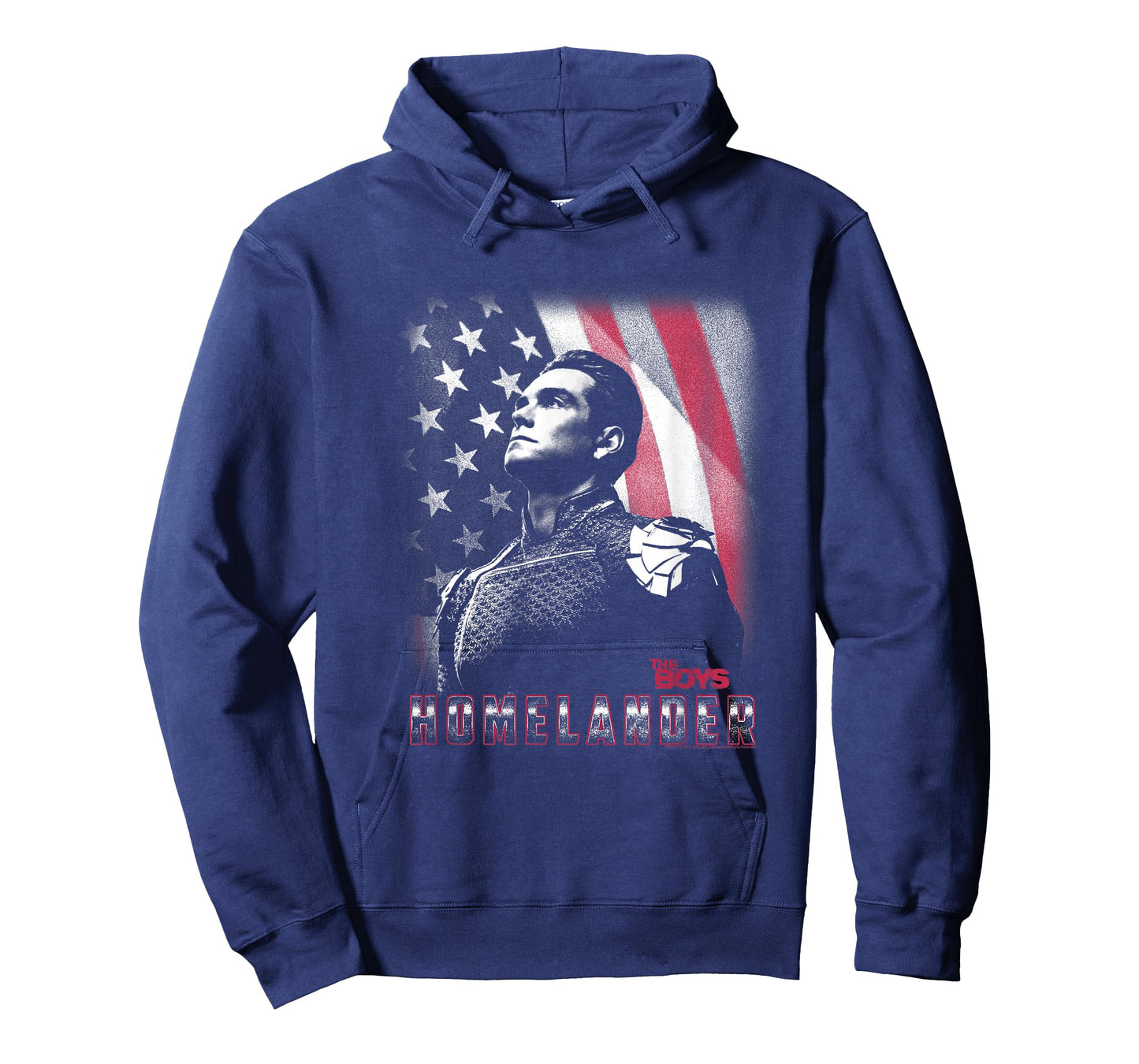 The Boys Patriotic Homelander American Flag Background T-Shirt