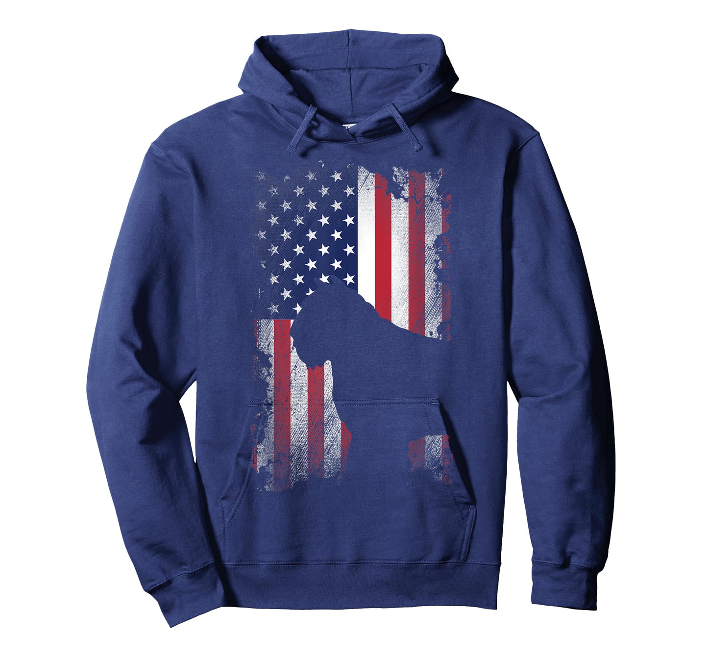 Patriotic Bouvier Des Flandres American Flag Cool Dog Lover T-Shirt for Women Kids Men