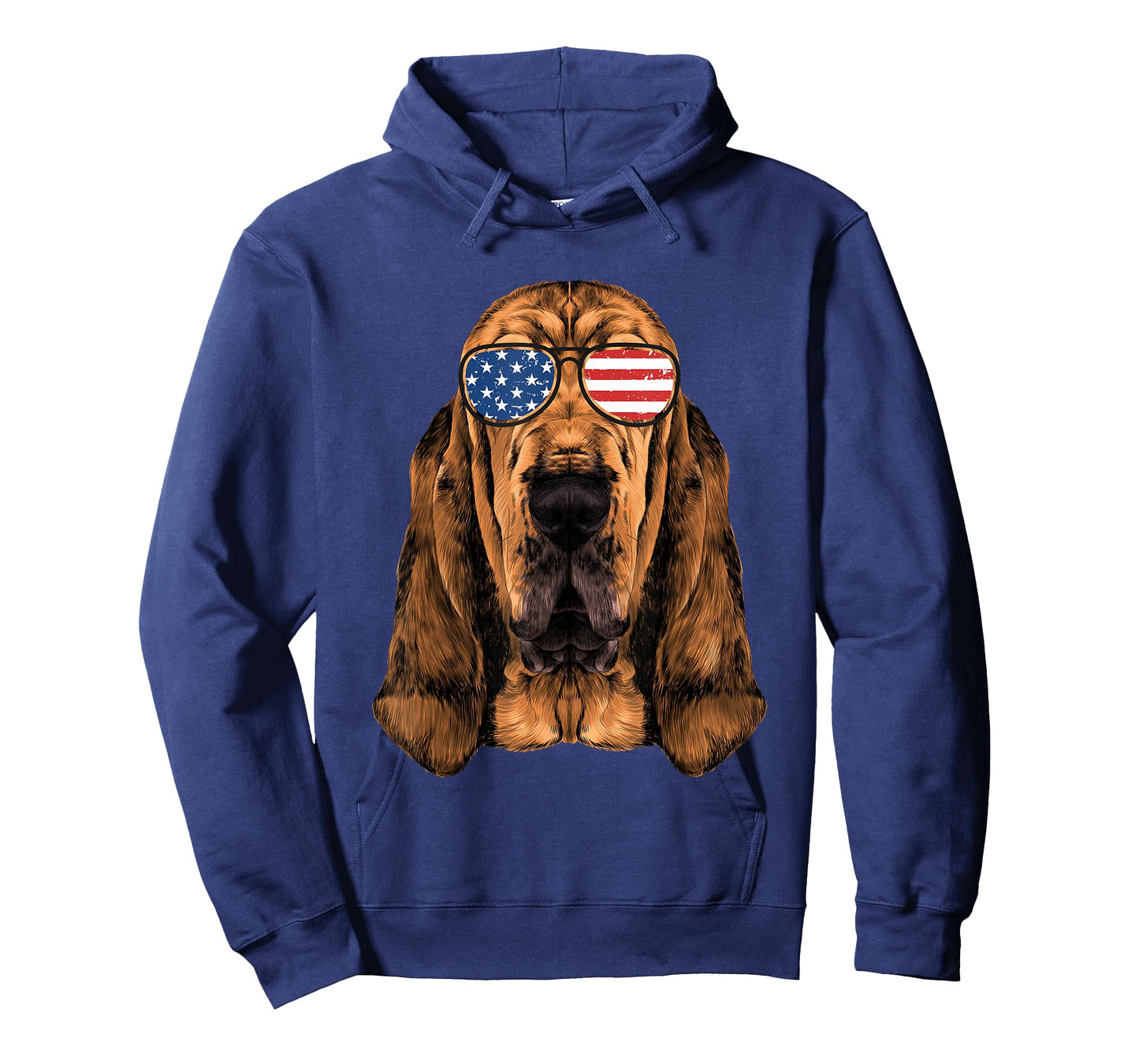 Bloodhound Shirt Men Women Kids American Flag Dog T-Shirt