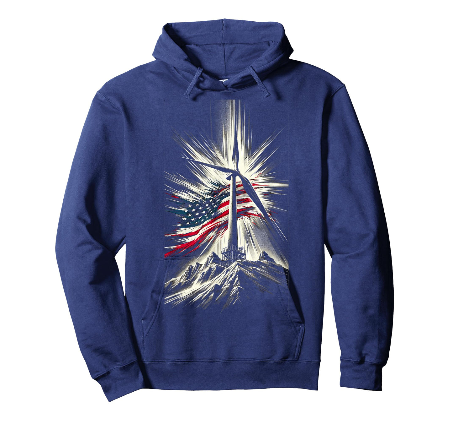 Wind Turbine Technician American Flag T-Shirt