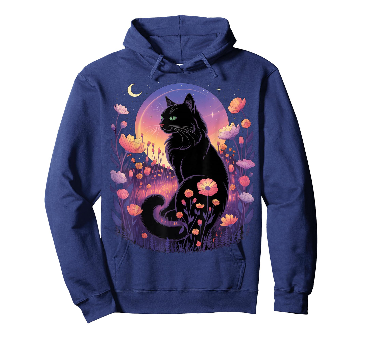 Halloween Black Cat Costume Mystical Cat Lover Womens Girls T-Shirt