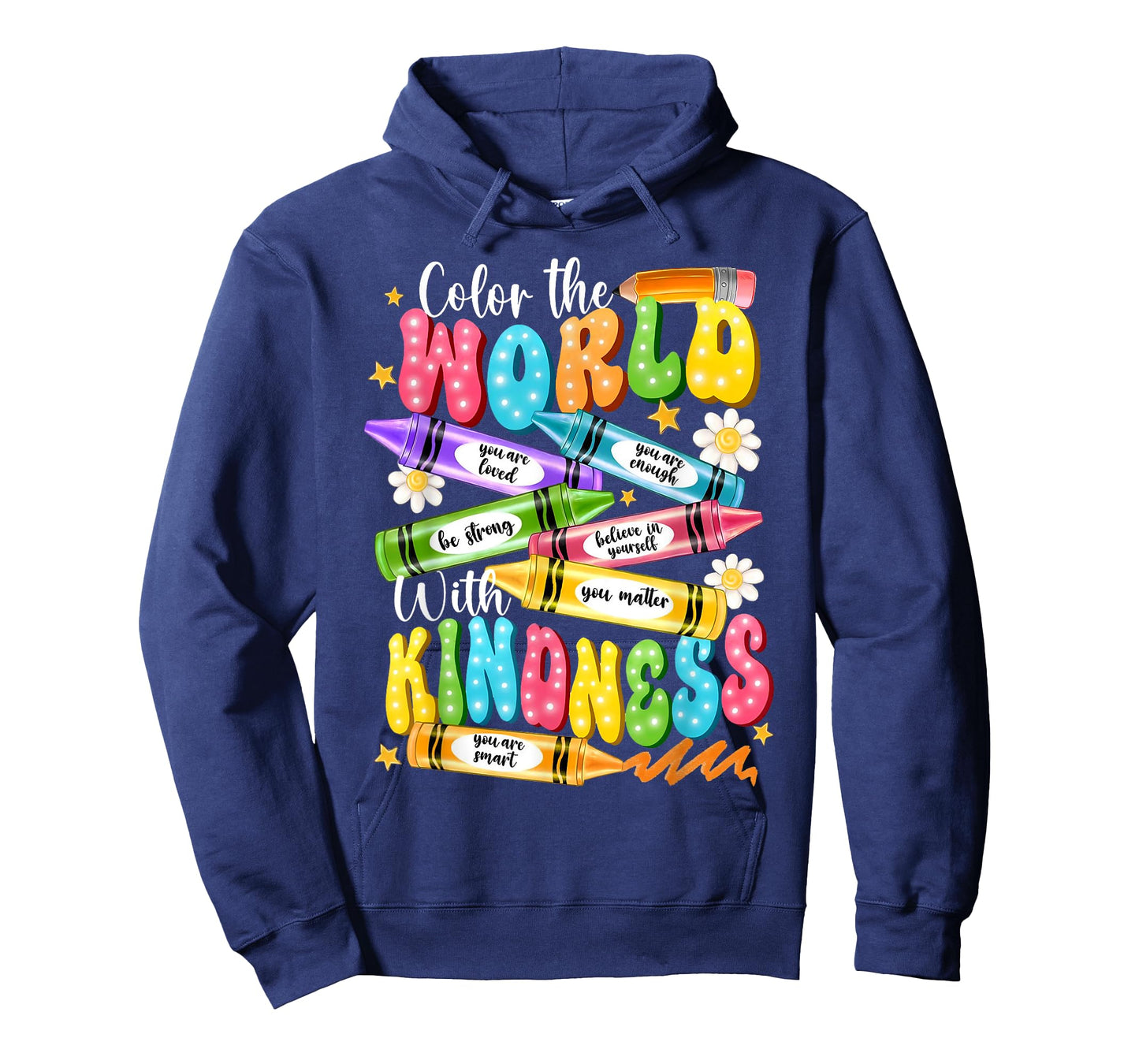 Color The World with Kindness Teacher Funny Back to School T-Shirt