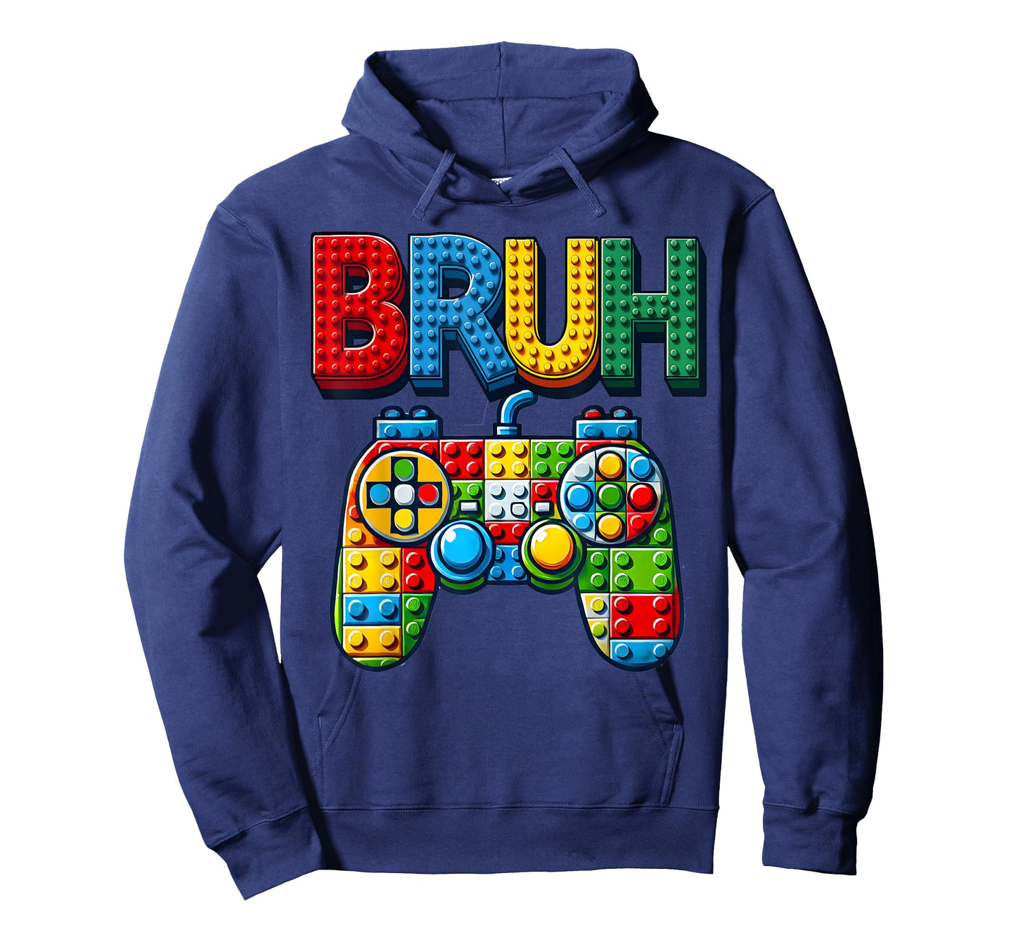 Play Building Blocks Bruh Saying Gamer Boys Brick Builder T-Shirt