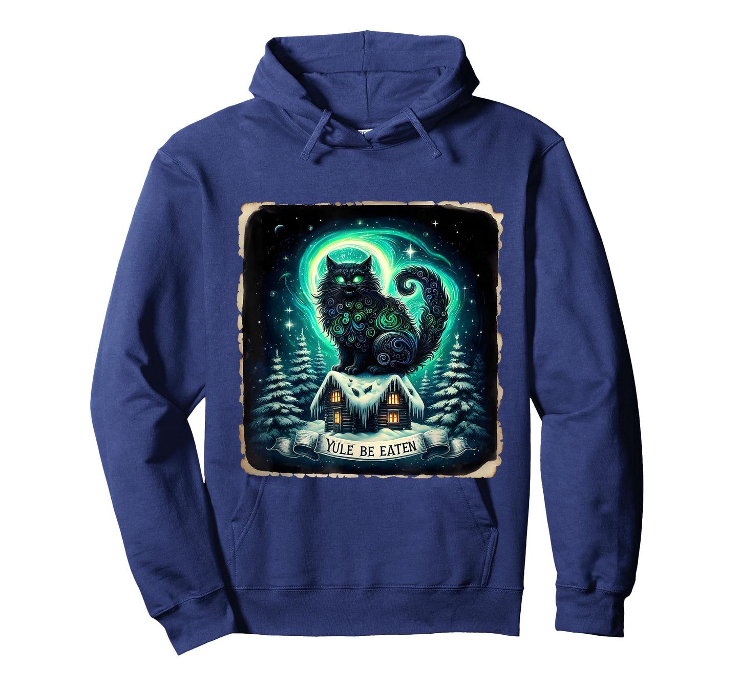 Yule Be Eaten Yule Christmas Cat Jolakotturinn Icelandic Men Women Kids T-Shirt