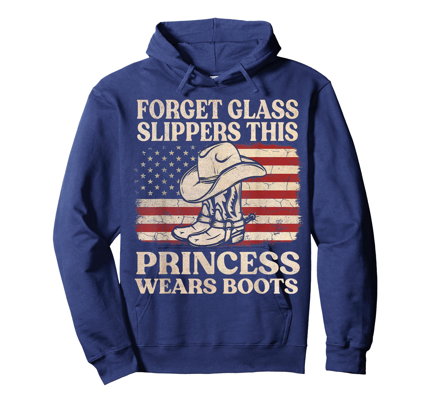 Forget Glass Slippers This Princess Wears Boots USA FLag T-Shirt