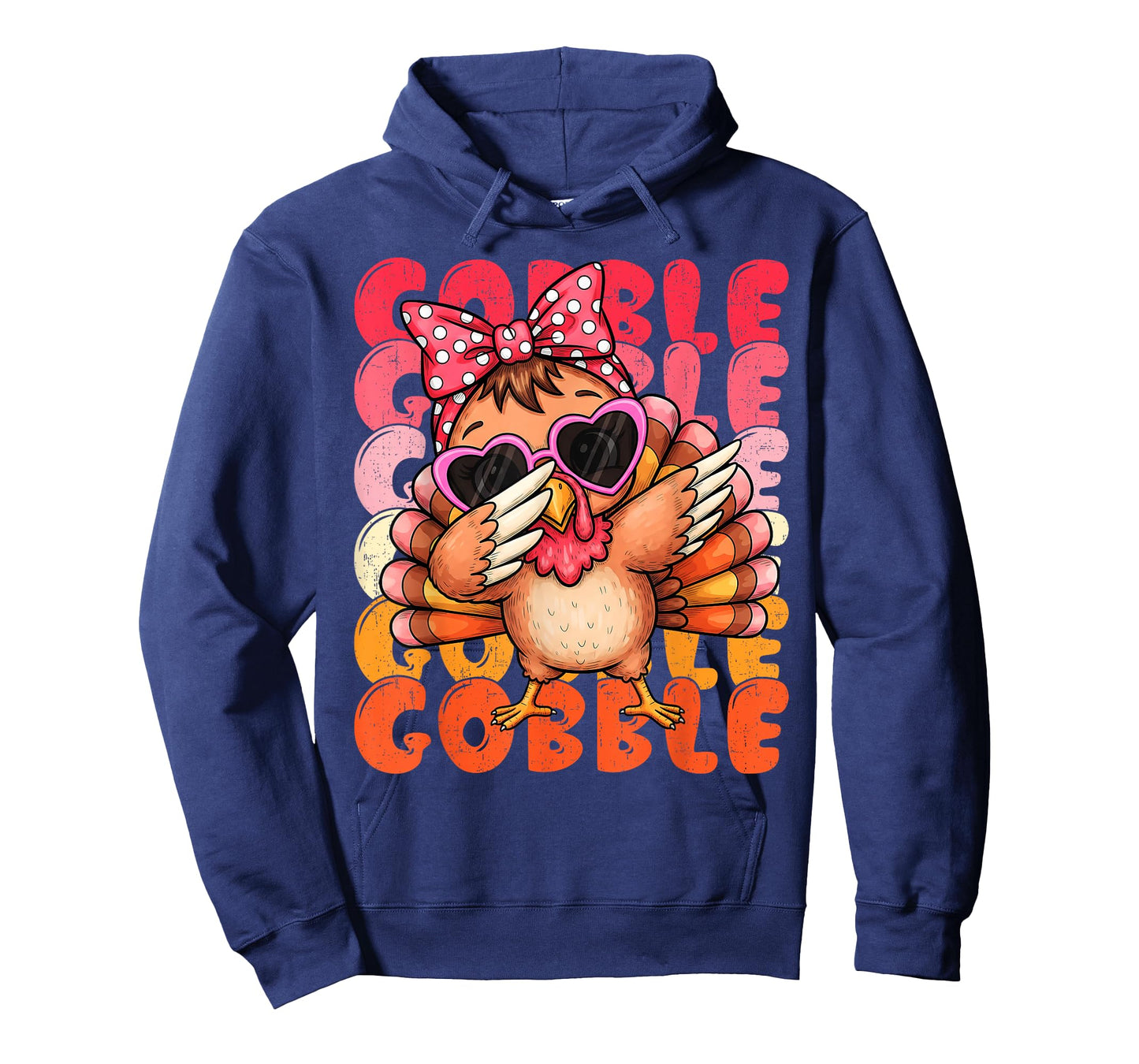 Cute Girls Thanksgiving Shirt Turkey Dabbing Women Kids T-Shirt