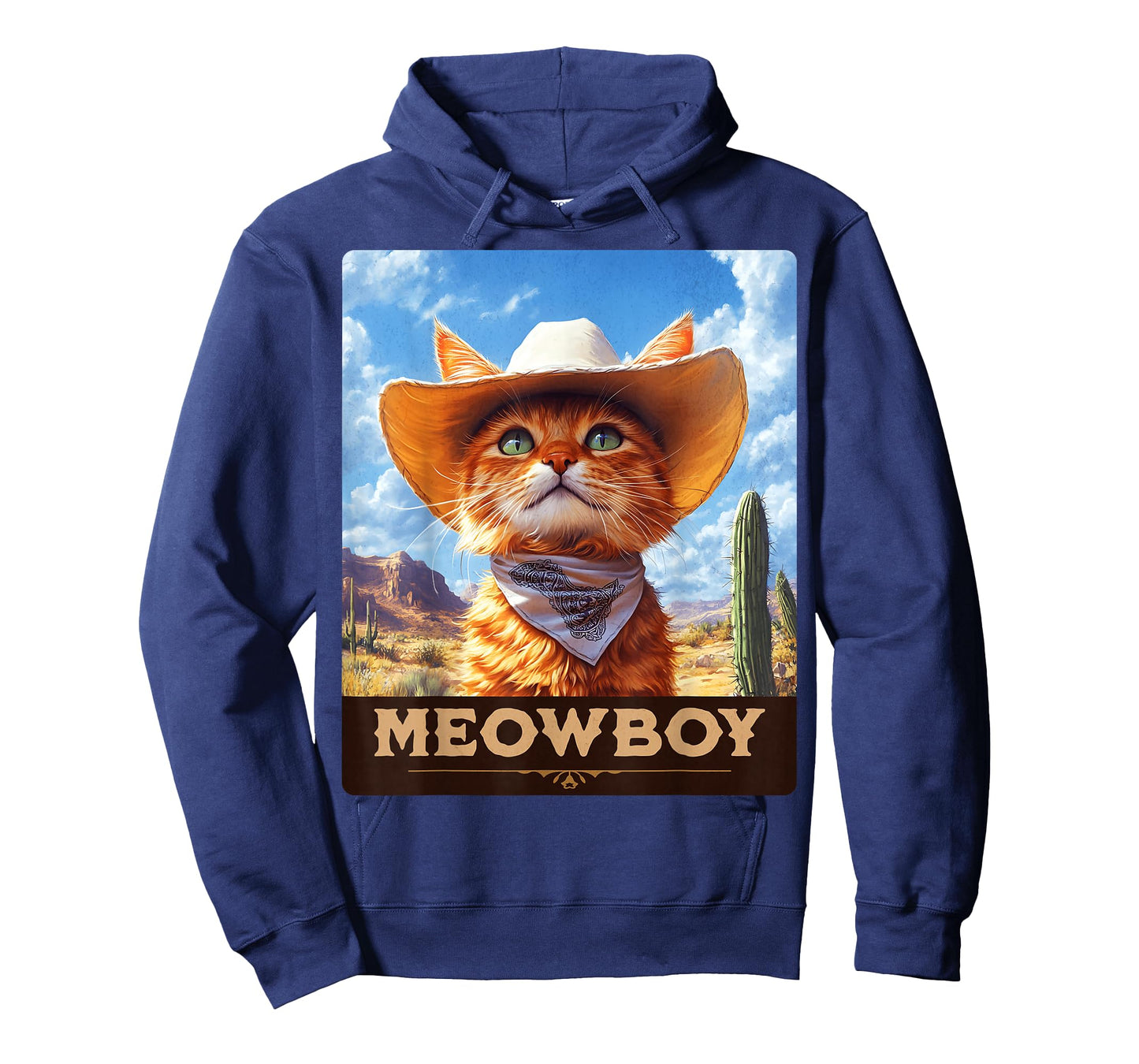 Meowboy: Cowboy Kitten, Western Whiskers, Cat T-Shirt
