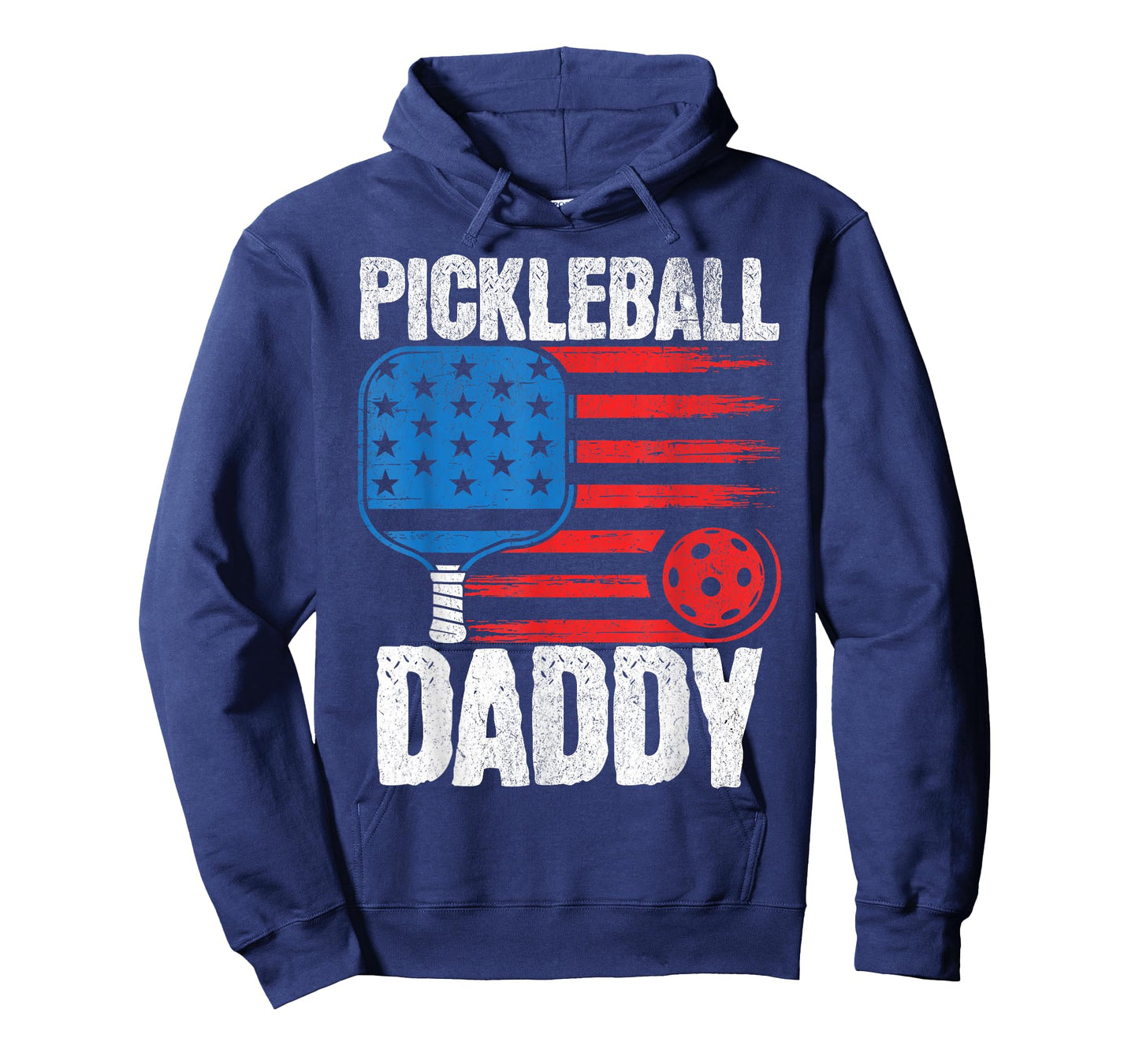 Pickleball Dad Daddy Pickleball For Men Mens 4th Of July T-Shirt