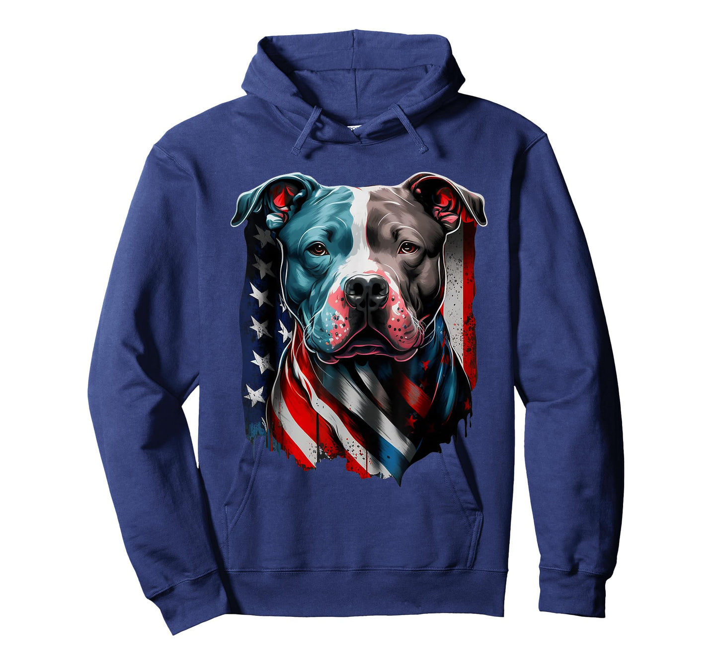 American Pitbull Terrier USA Flag Patriotic Dog T-Shirt