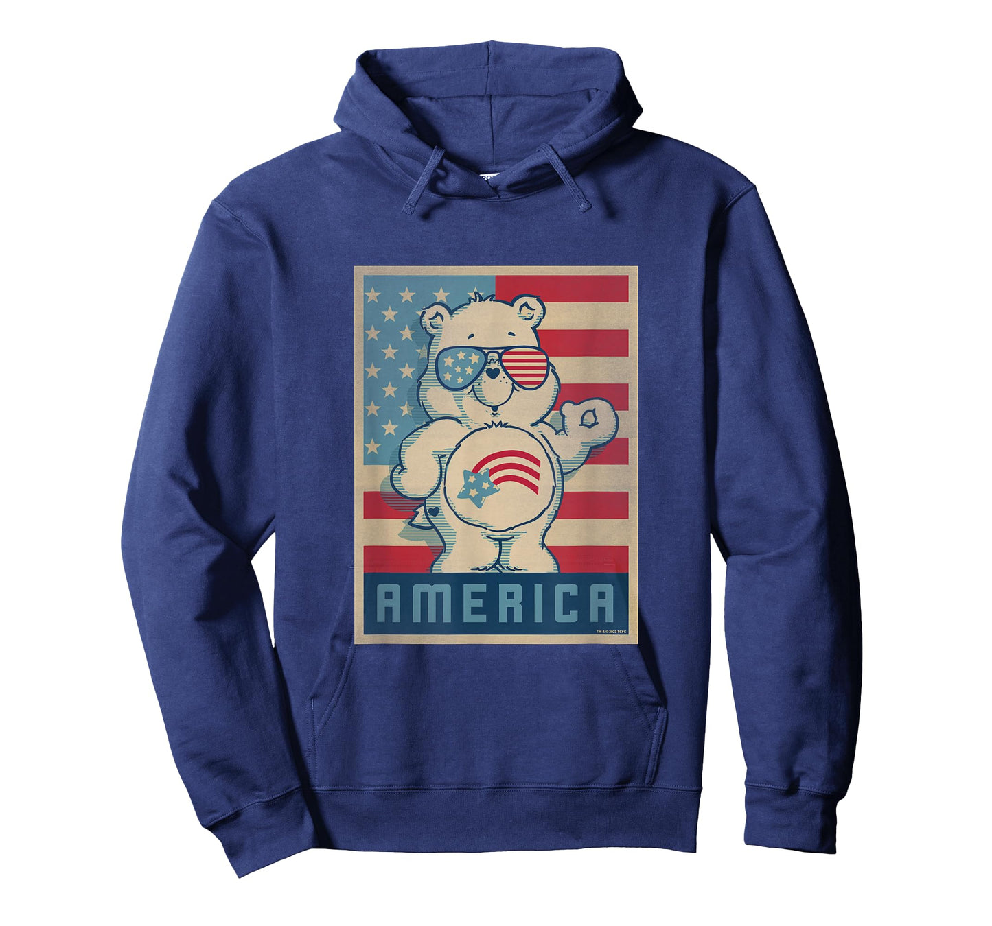 Care Bears 4th of July America Cares Vintage Flag Poster T-Shirt