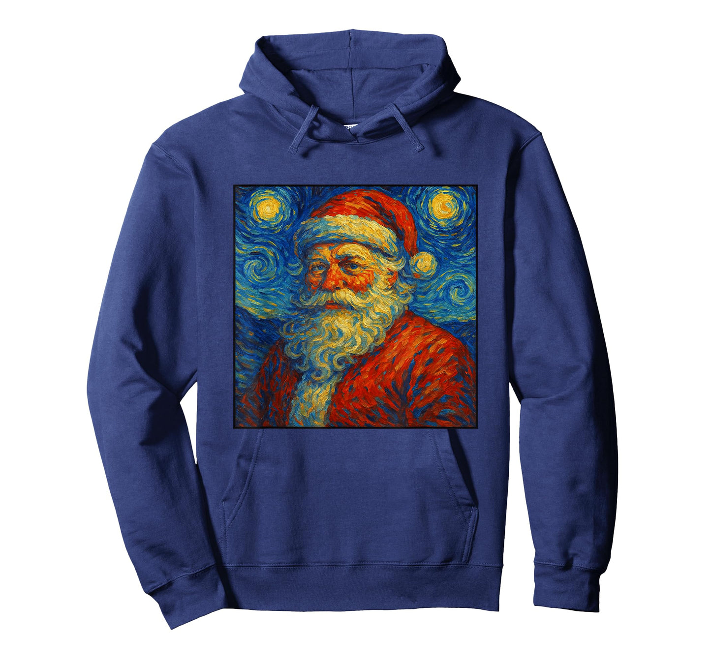 Santa Claus Starry Night Van Gogh Christmas Art Xmas Parody T-Shirt