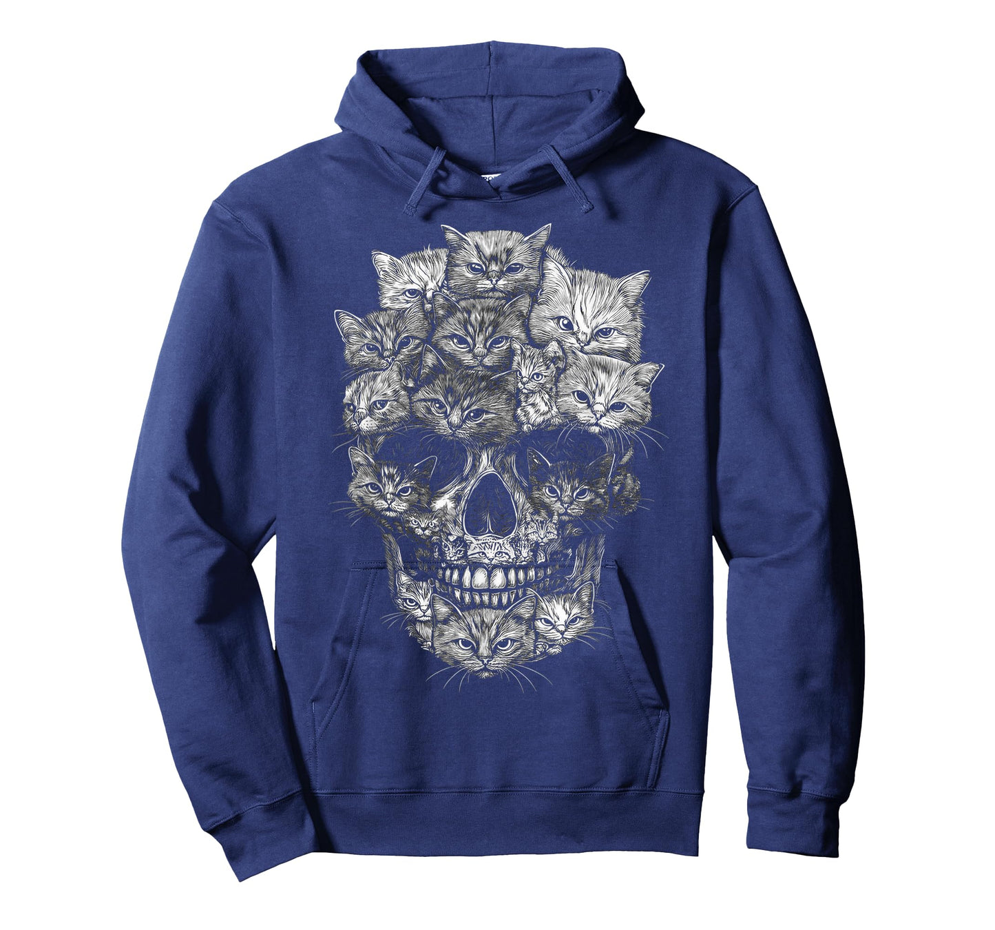 A Skull But It's Cats Kitty Skeleton Halloween Cat Skull T-Shirt