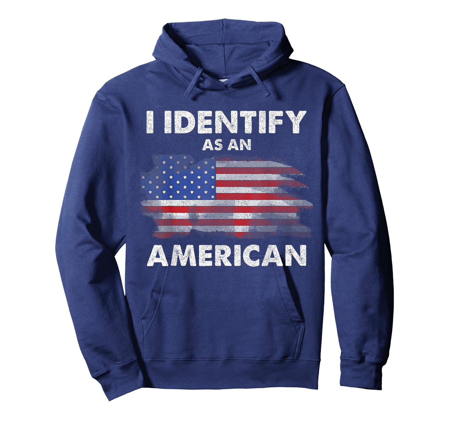 I Identify As An American Politics US Flag Proud American T-Shirt