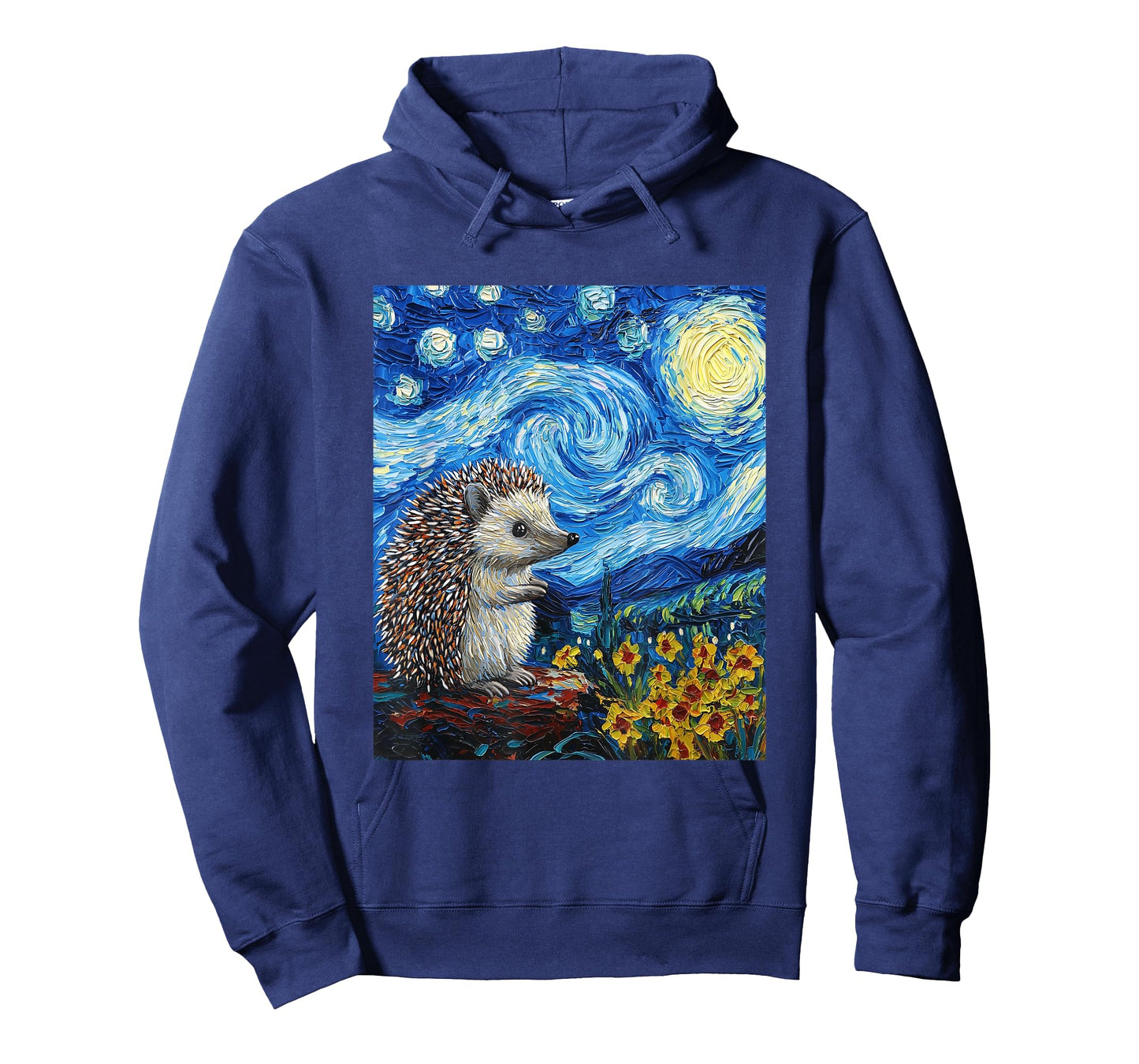 Cute Hedgehog - Van Gogh Style - Starry Night T-Shirt